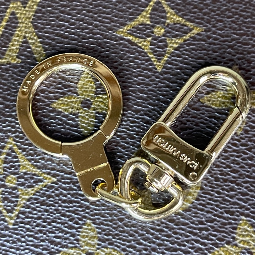 Louis Vuitton Anneau Cles Key Ring Holder Charm Gold Tone